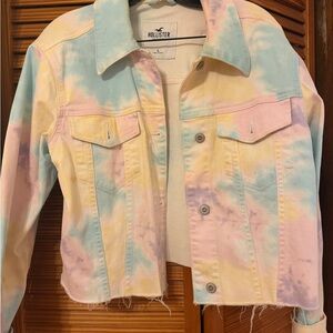 Hollister Multicolor Tie-Dye Denim Jacket